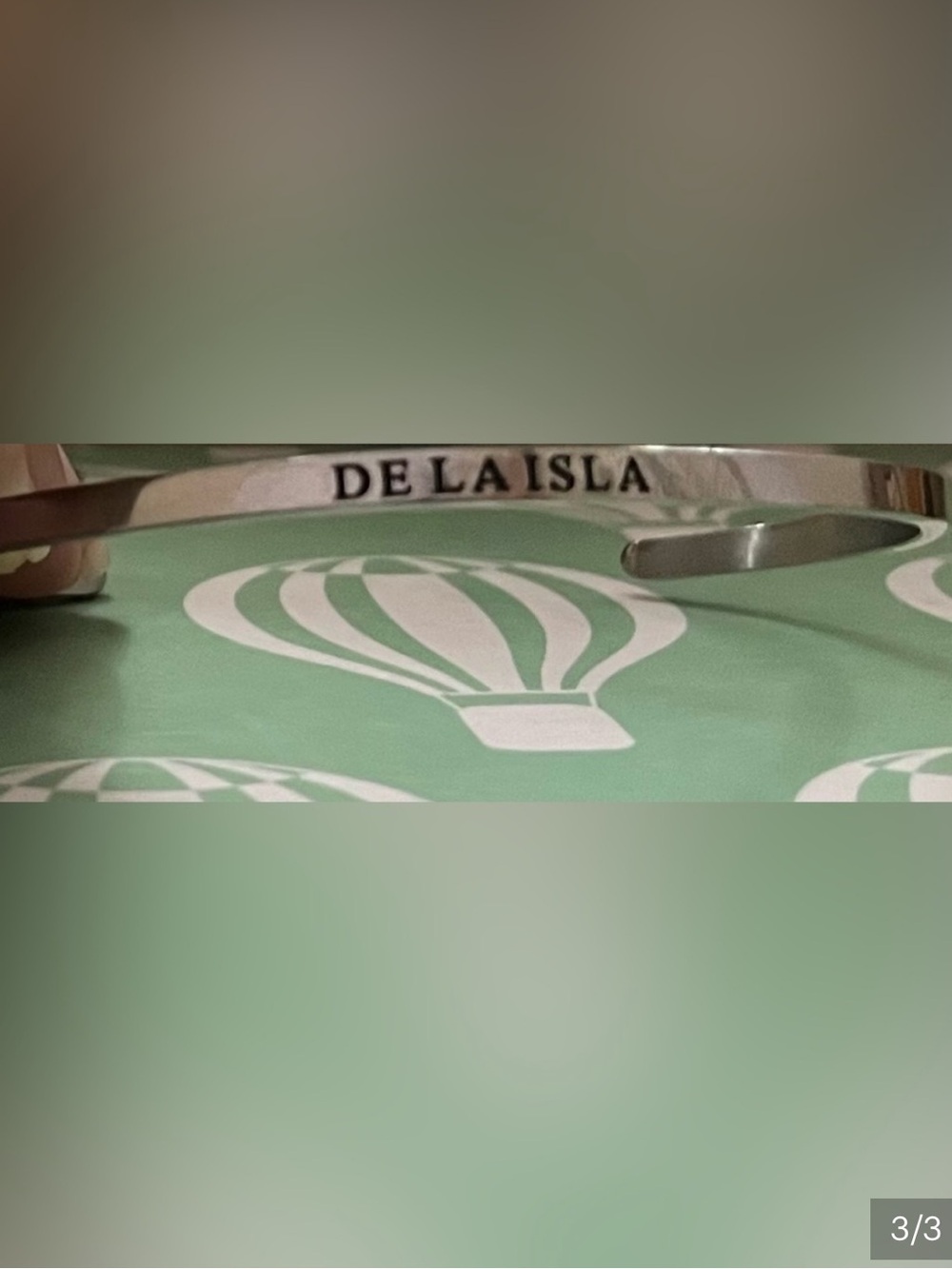 “From the island” sterling silver bracelet